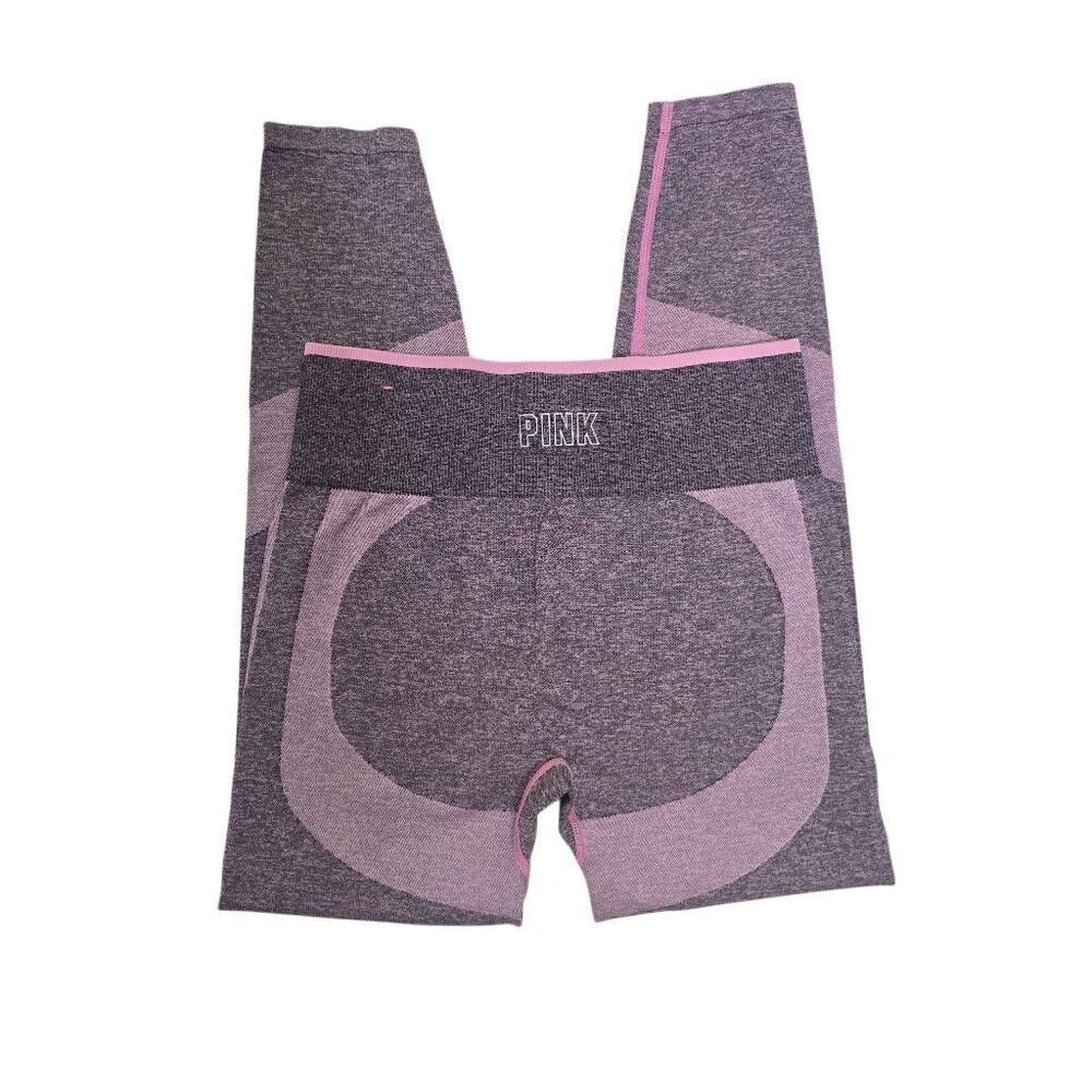 PINK Victoria's Secret Seamless High Rise Leggings Marl Purple Pink Size M